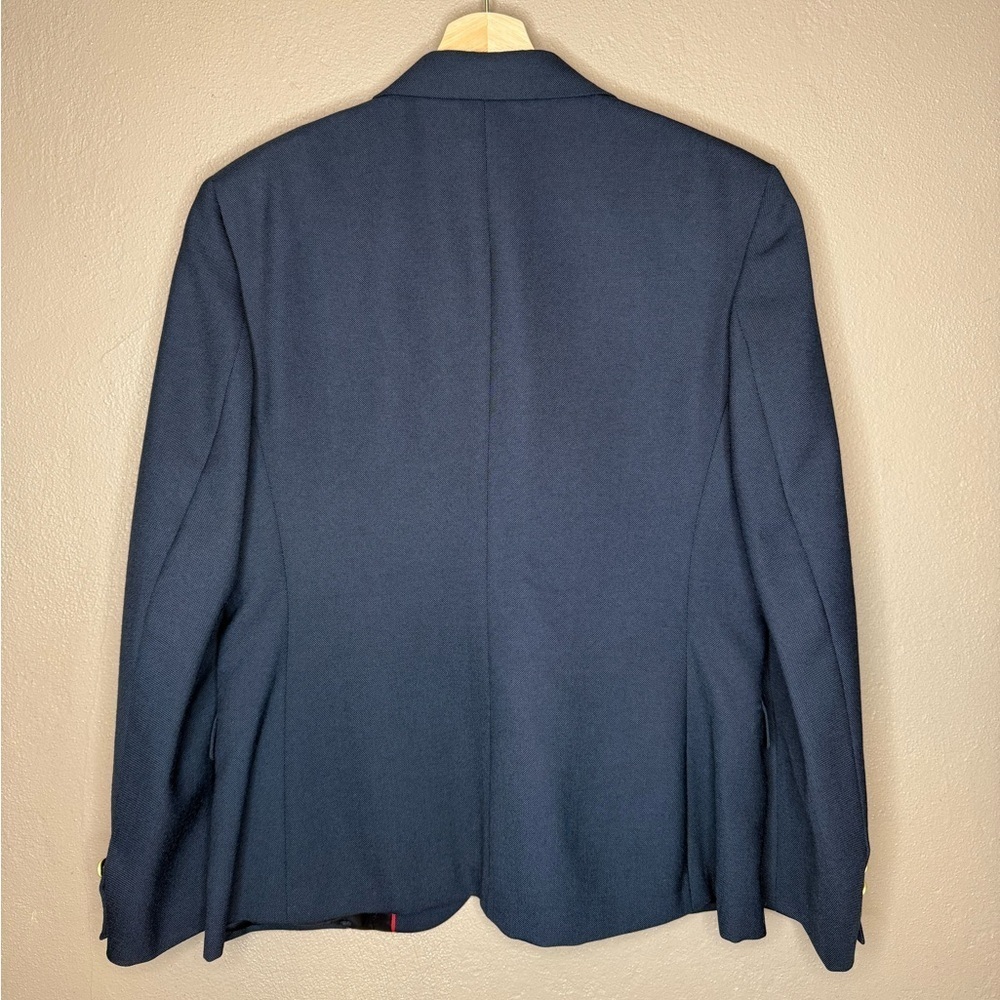 80s York Fair Vintage Wool Classic Navy Blazer and Skirt Set Women's Size 12 - Picture 8 of 16